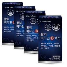 고함량비타민b 수용성 활력비타민b 맥스 8가지 B1 B2 B6 B12 나이아신 판토텐산 비오틴 엽산, 700mg, 4개