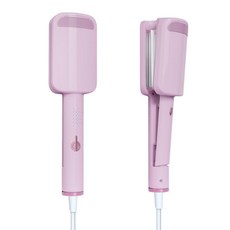 위금두 음이온 에그롤 아이롱 웨이브 봉고데기 3242, 베이비핑크 U타입