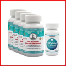  나노웰 아이본 칼맥 120캡슐 4병(4개월) 및 DK 솔루션 1병, 4개, 120개 