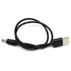 LED부자재 DC잭 연장선 usb 50cm 연결선 USB-DC잭케이블 DC변환용, 1개