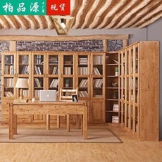 원목 책장 서재 공부방 백목전각 원목서류장 자유조합 유리문장 캐비닛 현대식 중식 가구, 오류 발생시 문의 ( 청명가을 ), 02 0.60.8미터 너비