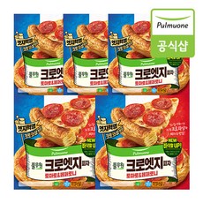 [풀무원] 크로엣지 피자 토마토앤페퍼로니 350gX5판, 350g, 5개