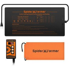 보내요 Spider Farmer 식물 난방 단열 원예 워머 거미농부 모종 히트매트 키트 10 X20.75 및 디지털 히팅매트 온도조절기 콤보 세트 실내 파종 발아용 방수, 10