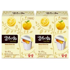꽃샘 포션 꿀유자차 15T x 2개, 30g, 15개입