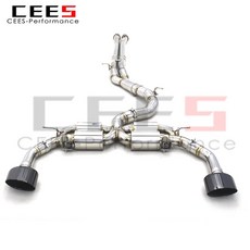 CEES SS304 스테인레스 스틸 캣백 배기 시스템 어셈블리 아우디 RS3/TTRS 2 5T 2017 하이 퀄리티 머플러, 1개