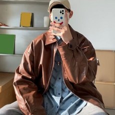 [모로엠] 레더 오버핏 짚업 재킷 점퍼 강렬한 스타일리쉬 ON-JKA-QWFFVC6K