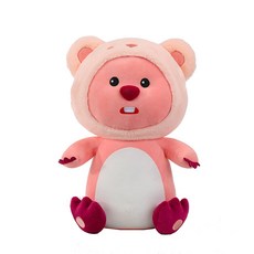 YAPOGI 잔망루피 뽀글이 인형 비버 피규어 러블리 루피 쿠션, 50cm