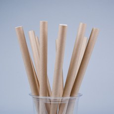 Daesung Industrial 牛皮紙吸管散裝 12 x 25, 1個, 250個