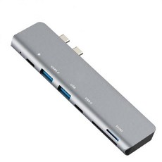 RYRA 4K b 타입C HDMI 어댑터 B3.0 Thunderbolt 3 PD100W TF/SD B 분배기 맥북 호환 용품 Pro/Air, 01, 1개