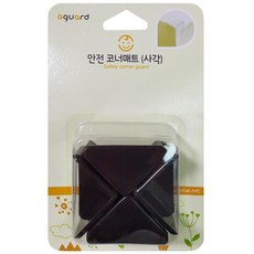 모서리 안전 코너 보호대 사각 4개 매트 수납장 가구 가드, 투명