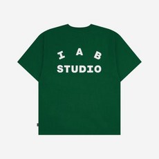 IAB Studio 반팔티 남자 여자 상의 아이앱 스튜디오 티셔츠 그린 - 22FW T-Shirt Green