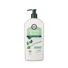 해피바스 그린릴리프 데일리 저자극 바디로션400ml/민감피부용, 단일상품