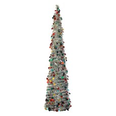 로맨틱 크리스마스 트리 현대 인테리어 장식용 접이식 크리스마스 나무 장식, 은