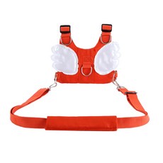 FWT Prettyia Baby Anti-Lost With Safety Traction Rope Baby Anti-Lost Backpack, 24x17cm, 코튼, 폴리 에스테르, 주황색