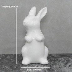 일본마네키네코 일본 고양이 인형 귀여운 예쁜 감성 도 토끼 조각 정원 동물 부활절 북유럽 홈 방, 6, 1개
