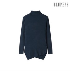 [블루페페] 언발 하이넥 니트 탑 P194KSK708_BL
