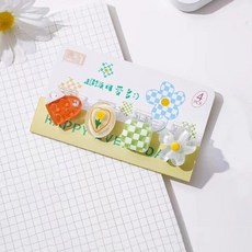 히트펌프보일러 창의적인 고양이 발톱 종이 클립 만화 바인더 파일 문서 노트 홀더 클램프 한국 문구 학, 03 C
