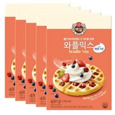 백설 와플믹스, 450g, 5개