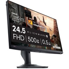 Alienware AW2723DF 게이밍 모니터 27인치2560 x 1440 240Hz 디스플레이DP 1.4 1ms 응답 시간 NVIDIA GSync 사전 설정된 OSD 모드, 24.5 Inches_500 Hz | AW2524HF