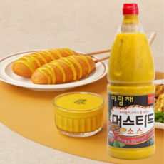 미담채 머스타드소스 2kg 대용량 프리미엄, 1개