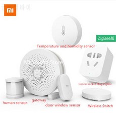 Xiaomi 스마트 홈 키트 게이트웨이 버전 2 도어 윈도우 센서 인체 무선 스위, 상세내용참조
