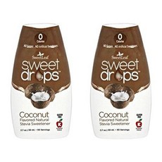 SweetLeaf Coconut Sweet Drops Liquid Stevia Sweetener (Pack of 2) With, 상세내용참조