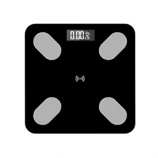 블루투스 체지방계 BMI 저울 스마트 전자 저울 LCD 디지털 욕실 체중계 저울 체성분 분석기|욕실 저울|, 02 black, 한개옵션1