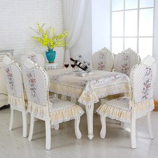 린넨베이지식탁의자방석