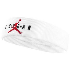 NIKE 耐吉 JORDAN 喬丹 JUMPMAN TERRY 頭帶, 吸水柔軟棉質毛圈頭帶, 均碼, 白色, 1個