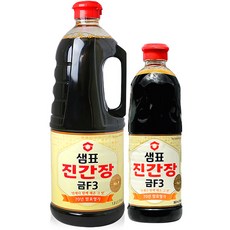 샘표 진간장 금F-3 1.7L + 860ml 조림 볶음 간장