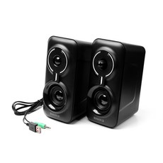 보스위즈 RGB LED 2채널 유선 USB 스피커 BOS-GS350U, 단품