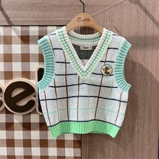 치크단정풀스웨터조끼