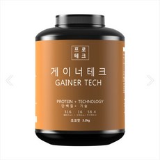 진명뉴트리션 게이너테크 3.2kg 탄수화물 살찌는 벌크업 체중증가 칼로리 동물성 식물성 단백질 헬스보충제 프로틴 wpc 유청단백질 가루 건강 선물