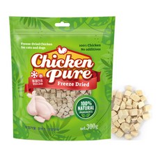 치킨퓨어 동결건조 치킨 큐브 강아지고양이 대용량 간식 300g 500g 1kg, 1개