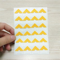 스티커보관 다이어리 씰스티커 포토카드 보관 정리 파일 바인더 스티커북 DIY 빈티지 코너 크래프트 종이 사진 앨범 레트로 스크랩북 그림 프레임 장식 413EA 5, 05 YELLOW