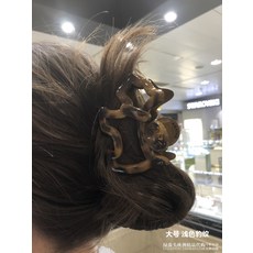 신디네샵 유러피언 전문점 아가사 AGATHA 클래식 타입 심플 컬러 레오파드 스타일리시 강아지 뒤통수 머리집게