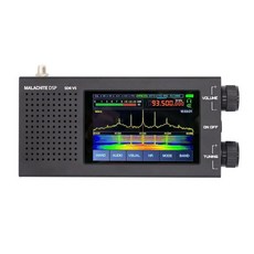 모토로라레이저 폴더블 폴더폰 말라카이트 DSP SDR 110d 라디오 수신기 V5 옵션 보드 금속 케이스 포함 5000mAh AM CW SSB NFM WFM, 1개, 1.Black
