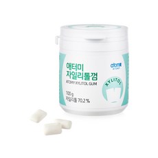 애터미 상쾌하고 청량한 자일리톨껌 5통 회의 식사후 장거리운전껌, 5개, 100g - 당일제조껌