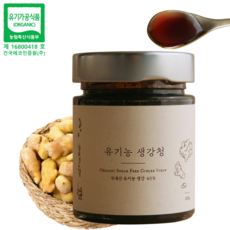 국산 유기농 수제 무설탕 생강청 생강차 생강고 생강조청 280g, 1개, 1개입