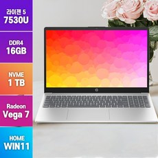 HP Nero 15-FC0065AU 라이젠5 윈11 인강용 사무용 업무용 가성비노트북, 실버, 1TB, 16GB, WIN11 Home