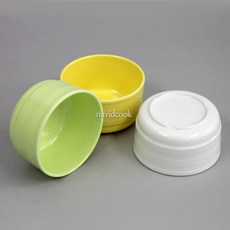 14979-코스모스프볼 KW-7007 3종택1 10개묶음 멜라민, 연노랑, 10개
