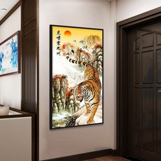 호랑이실십자수