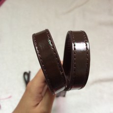 가방끈 진피 주름살 에나멜 소가죽 숄더백 손달림 가방 DIY수공 부속품 9색