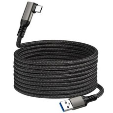 오큐러스퀘스트 호환 고속 USB A to C 데이터 케이블 Oculus-Quu-est Link VR 스마트 장치 액세서리 10Gbps 3A USB3.2, 3) 1.5, 1개