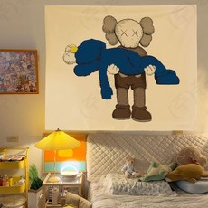 국내 배송비 무료 쿠와스 세서미 스트리트 패브릭 포스터 북유럽 패션 벽지 벽걸이 러그 페인팅 실내 커튼