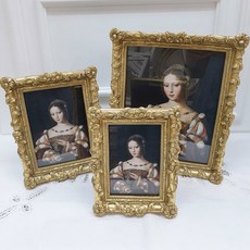 데코위즈 엔틱 앙리에뜨 골드 사진 액자 포토 프레임 장식, 5X7
