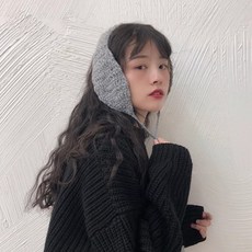 메이리앤 방한 귀마개 방울니트 뜨개 귀도리