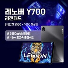레노버 태블릿 PC LEGION Y700 게임 2022 8.8 인치 6550mAh 45W 충전, 8G128G, Original Sealed