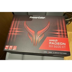 [해외]그래픽카드 파워컬러 레드 데빌 AMD 라데온 RX 6600 XT 게이밍 그래픽 카드 8gb Gddr 6, One Color, One Size