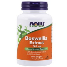 NOW Supplements 보스웰리아 추출물 500 mg 90 소프트젤, 90정